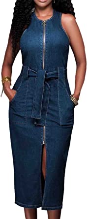 robe en jean femme